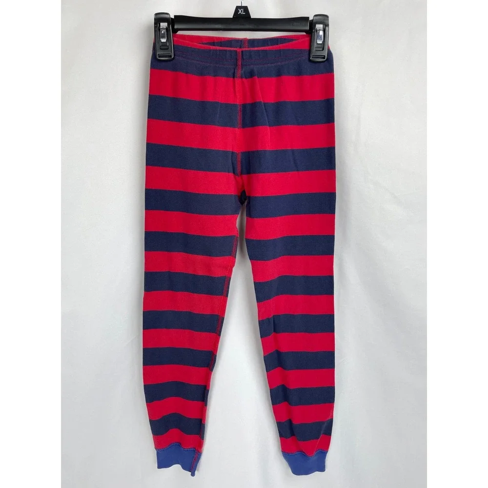 Hanna Andersson Child 130 US 8 Red Blue Striped PJ Pants Cotton